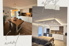 Travaux de rénovation et transformation intérieure avant après