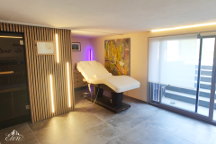 Aménagement d'un espace spa intérieur et éclairage d'ambiance à Colmar - Elen